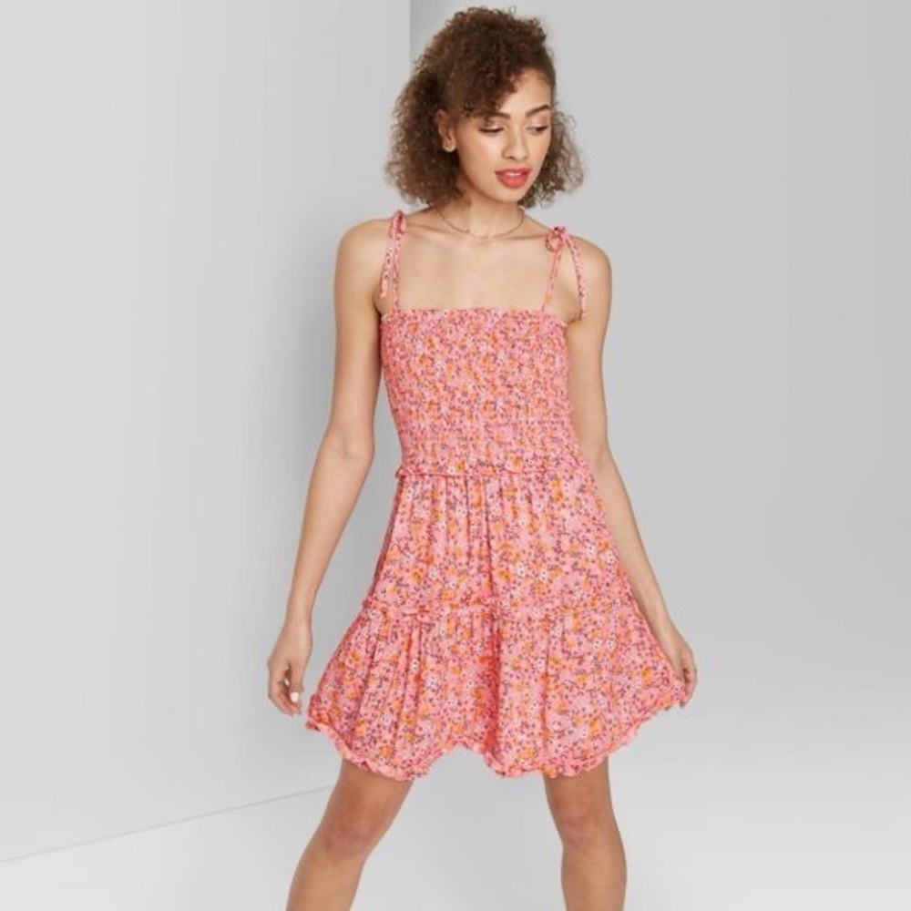 Wild Fable Plus Size Floral Smocked Tiered Dress